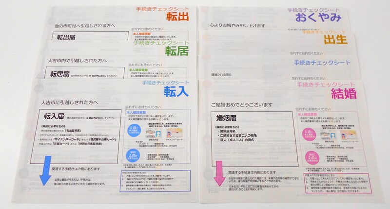 チェックシートの写真