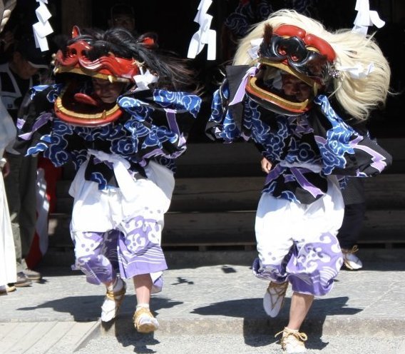 おくんち祭り 獅子舞画像 Okunchi Festival Lion Dance
