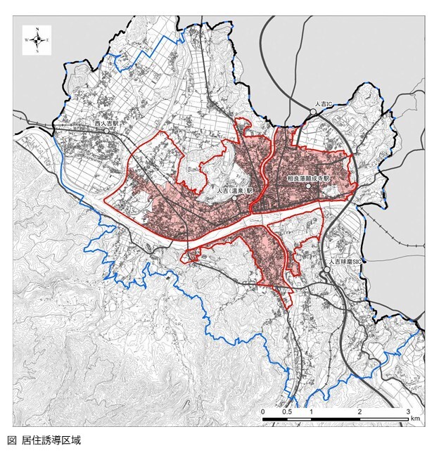 居住誘導区域を設定した画像