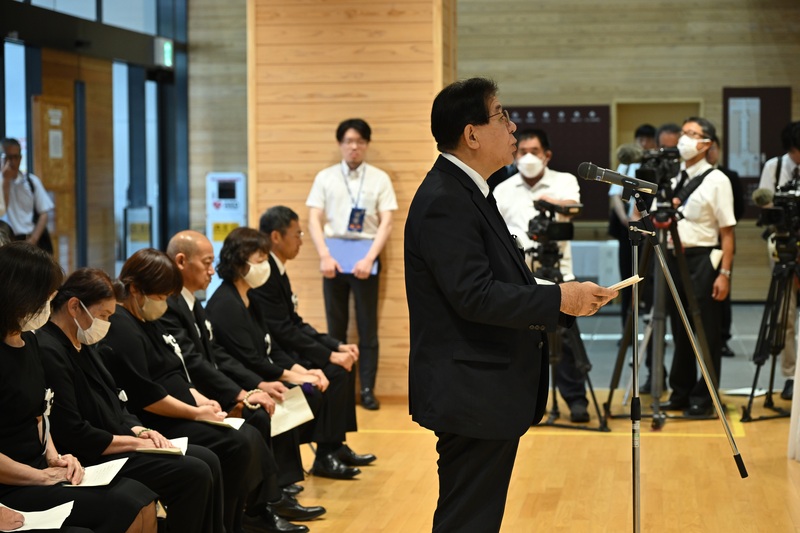 令和２年7月豪雨犠牲者追悼式