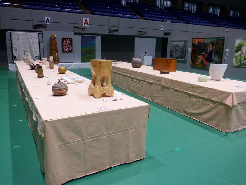 工芸の展示の様子